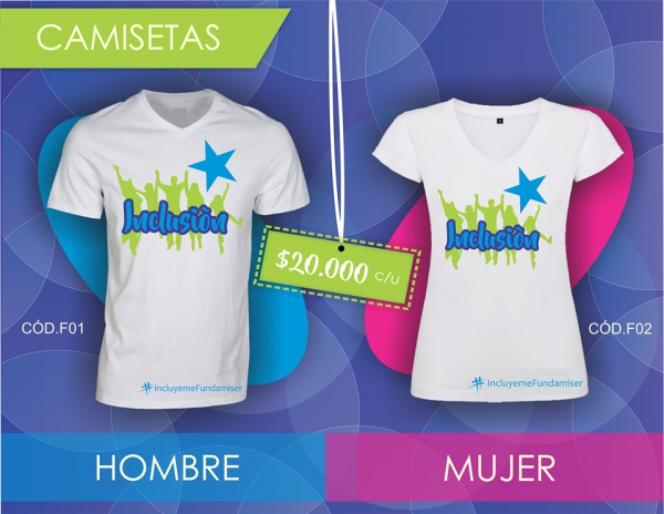 Camisetas cuello en V - Est Horizontal